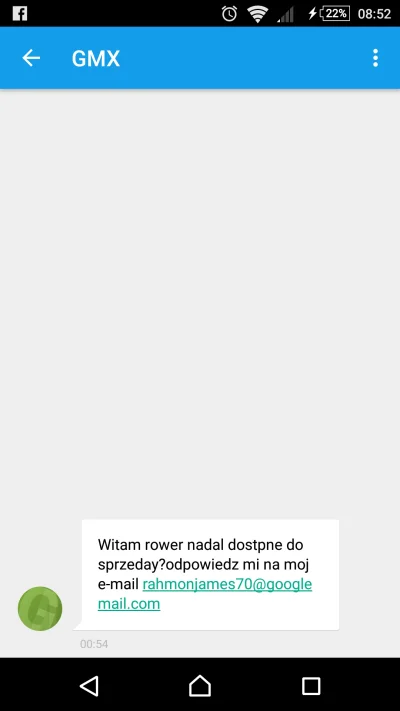 x.....r - Ciekawe... Wiem, że to spam ale po co na olx ktoś to robi?!? 

#olx #spam t...