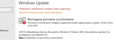 Ziombello - Ostatnia aktualizacja #windows10 popsuła mi kompa. Po ponownym uruchomien...