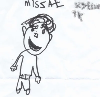 myszczur - Pierwszy raz w życiu ktoś mnie narysował (｡◕‿‿◕｡) 
~Kornelia lat prawie 6...