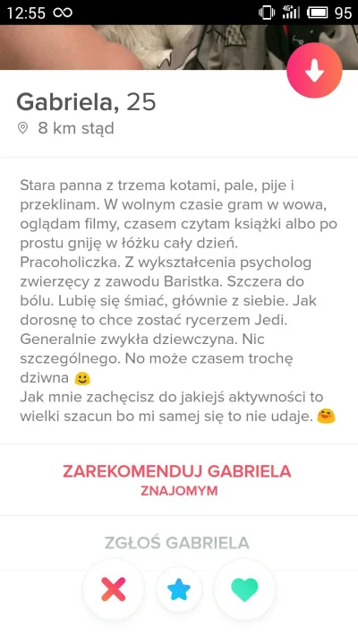 kaszankazcebulka82 - Chyba jakaś Mirabelka( ͡° ʖ̯ ͡°)

#tinder #rozowepaski #heheszki