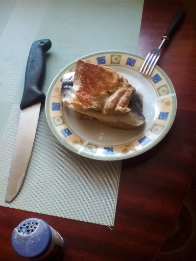 anonymous_derp - Dzisiejsze śniadanie: Kanapka karkówkowa ze śledziem marynowanym, só...