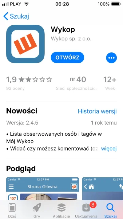 Migajaca_dioda - Hej hej Michau. Jak tam nowa apka wypokczanu na #ios ? Wy ja #!$%@? ...