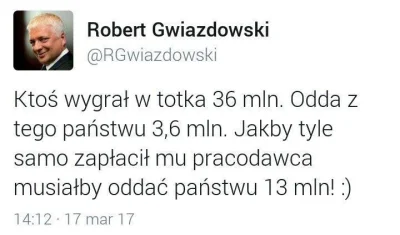 s.....w - #ekonomia #podatki #lotto #gwiazdowski #4konserwy #twitter