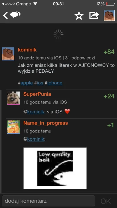 k.....k - Moderacja taka inteligentna XD 

HALO SZANUJĘ APPLE JUŻ NIKOGO NIE OBRAŻĘ K...