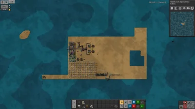 koziolek666 - #factorio z Sea Block na bobach i angelsach dzień drugi. Jak na razie 1...