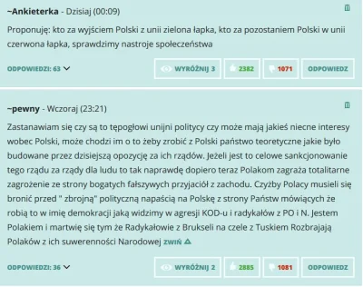 z.....x - ci idioci nie wiedzą, że to tylko wzmacnia niechęć do UE w Polsce, tutaj np...