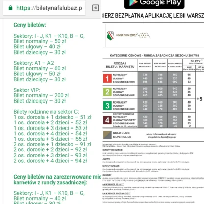 mybeer - @bonczur: porównałem z ciekawości falubaz i legie.

Bilety na falubaz są n...