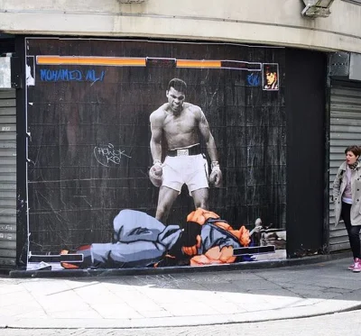 tricolor - #mohamedali #boks #graffiti #mural