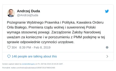 mat9 - #polska #polityka #duda 
Będzie kolejna żałoba narodowa