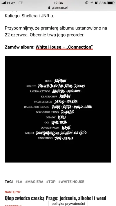 A.....9 - Mirki co myślicie o nadchodzącym albumie o White House Connection ? #whiteh...