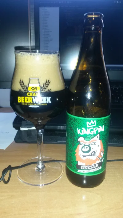 skopu - Kingpin - Geezer - Irish Espresso Stout

Lubie kawe, i lubie ją w piwie, a ...