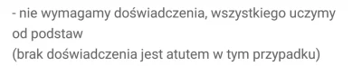 JezusChrystusGang - praca olx, brak doświadczenia jako atut pewnie dlatego że młodych...