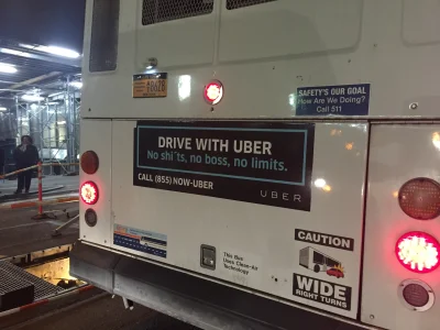 Out0fControl - W Nowym Jorku autobusy jeżdżą z reklamą Ubera. Całkiem ciekawe z persp...