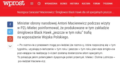 Grandek - Jak tam nasze Black Hawki? Widział je już ktoś? Jak się sprawdzają w boju?
...