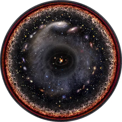 Mesk - Logarytmiczna ilustracja obserwowanego wszechświata - Pablo Carlos Budassi
#k...