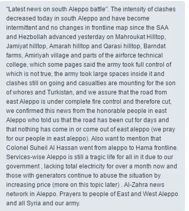 rybak_fischermann - Podsumowanie ostatnich walk w Aleppo.

#syria #bitwaoaleppo