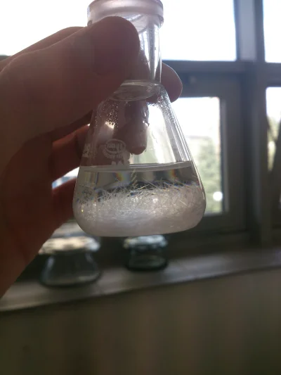 Adhezyt - Kryształy acetanilidu w roztworze wodnym :-) Chemia to piękna sprawa... #ch...