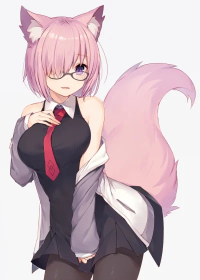 Pewpewpew - #randomanimeshit #fate #fategrandorder #shielder #kemonomimi #kitsunemimi...