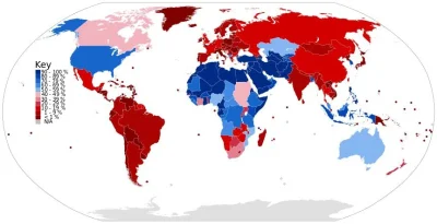 I.....0 - Ilość obrzezanych mężczyzn w danym kraju w procentach.
Swoją drogą ta mapa...