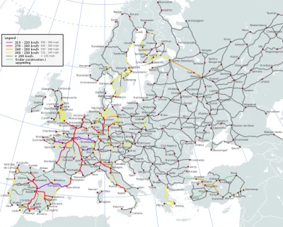 szkorbutny - Europa zachodnia rezygnuje z szybkich autostrad na rzecz szybkich kolei ...