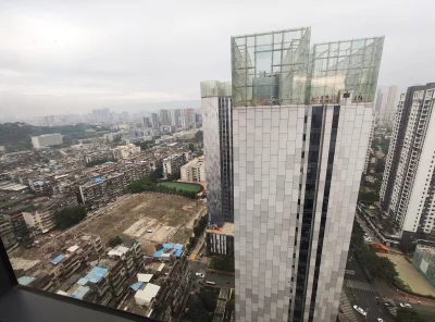 Zhukov - Tak wygląda widok z 29 piętra wieżowca mieszkalnego w Fuzhou, Fujian, Chiny....