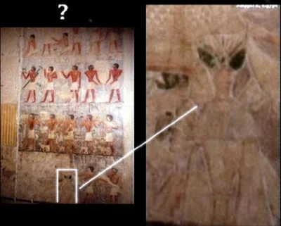 mnik1 - > Skąd na hieroglifach widnieją postacie przypominające pozaziemskie

@pawe...