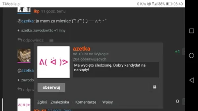 WuDwaKa - @Reniferus: To jakoś słabo przeglądasz mirko. @azetka: Przewija się raz na ...