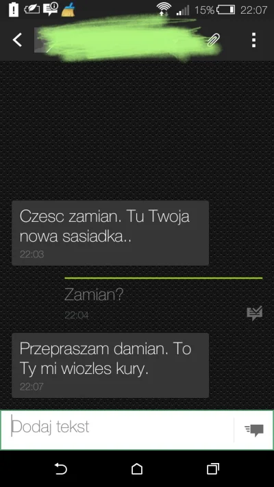 adi3323355 - Mirki! Szybko!
Co odpisać na tą pomyłkę? 

#logikarozowychpaskow #glupie...