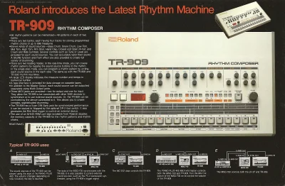 A.....7 - Oryginalna broszura Rolanda TR 909 #syntezatory #produkcjamuzyki #audio #in...