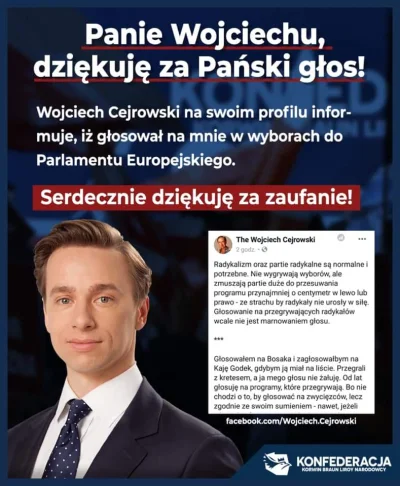 k.....e - Wiecie jak głosował Cejrowski?

Na Bosaka ( ͡° ͜ʖ ͡°)( ͡° ͜ʖ ͡°)( ͡° ͜ʖ ͡...