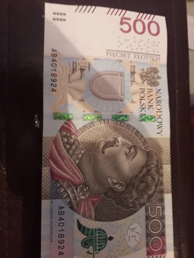 S.....r - Pierwszy raz mam banknot 500 zl
#chwalesie #pieniadze