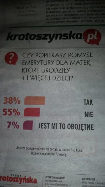 K.....n - Gazeta Krotoszyńska to nadgazeta
Druga ankieta w komentarzu

#heheszki #tru...