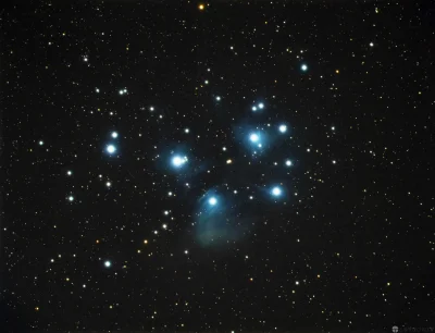 jgoluch - Wczoraj pisałem o wstępnej obróbce fotki Plejad, czyli Messier 45 (* ta od ...
