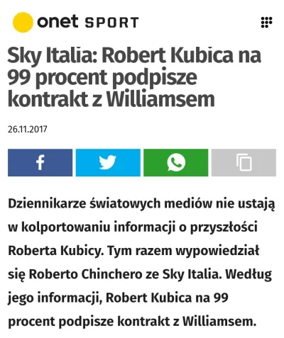 jablkabanany - Tag #kubica #!$%@?ŁO
Serio, jedna wiadomość? Na podstawie plotek? Uwag...