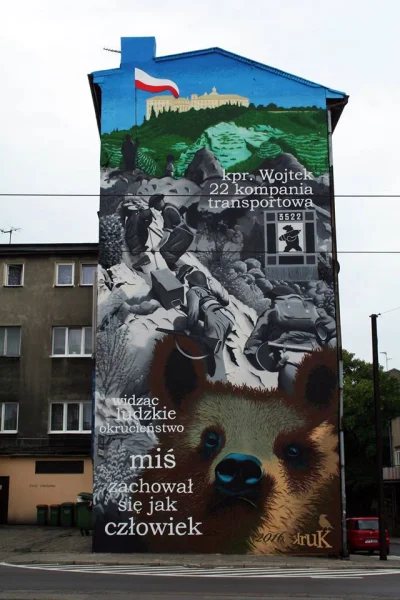 lukaszos - nowy mural w Pabianicach !! moje miasto nabiera kolorów, więcej panie Kruk...