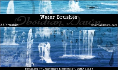 pameladesign - 60+ Water Effect Photoshop Illustrator Brushes #photoshop #illustrator...