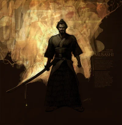 s.....6 - Musashi Miyamoto – japoński rōnin, twórca szkoły walki dwoma mieczami. Miya...