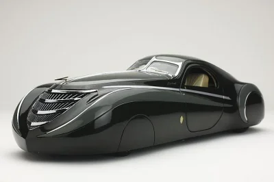 BrudnyPedro - Duesenberg Coupe Simone "Midnight Ghost". 1939. 

#design #retrofutur...