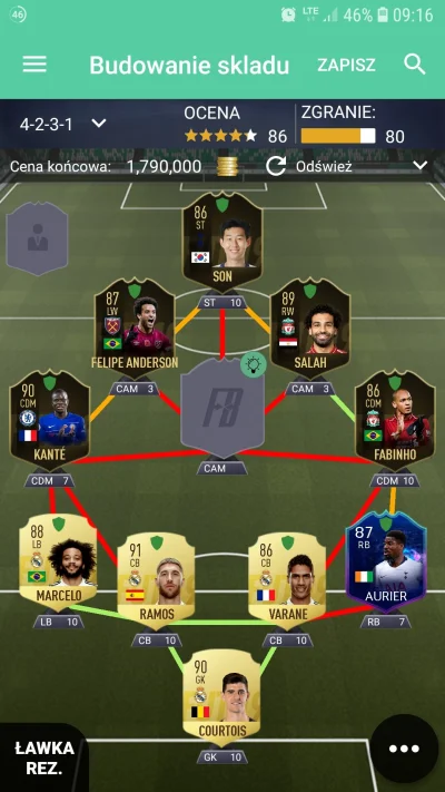 Colin90 - #fut#fut
Kogo na spo, Pogba czy KDB ? 
Myślałem jeszcze nad wymianą Fabinho...