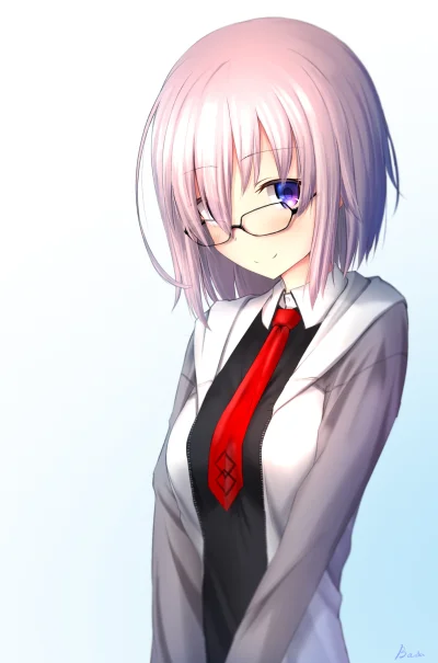 n.....S - #randomanimeshit #fate #shielder #meganekko #