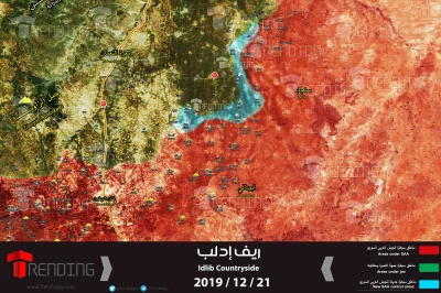 60groszyzawpis - Aktualizacja sytuacji w Idlib. Jak widać rządowi zajęli ponownie cał...