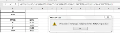 Cisiur - MIrki potrzebuje pomocy z #excel mam taką funkcje która działa ale po dodani...