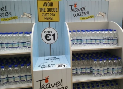 Bartek_be - Butelka wody za 1€ na lotnisku w Brukseli, nikt nie pilnuje - kazdy placi...