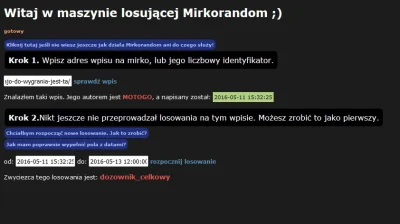 MOTOGO - UWAGA UWAGA!
Zwycięzcą naszego pierwszego rozdajo zostaje...

@dozownik_c...