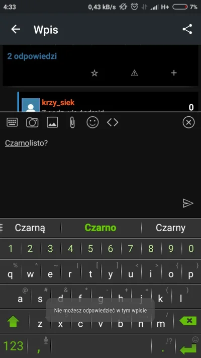 krzy_siek - @Yuuko albo tak ^^ dzisiaj jeden wymiękl po jednym poście