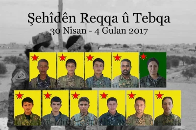 60groszyzawpis - Członkowie YPG & YPJ którzy zginęli w walkach o Tabkę i Rakkę od 30 ...