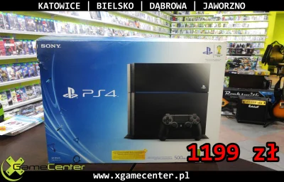 xgamecenter_pl - Cześć,
mamy na sprzedaż używaną PS4 500GB z roczną gwarancją w ceni...