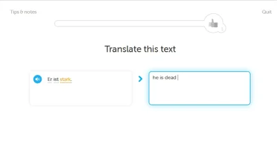 majeranzo - Mirki, robię kurs niemieckiego w duolingo ( po angielsku, bo po polsku ni...