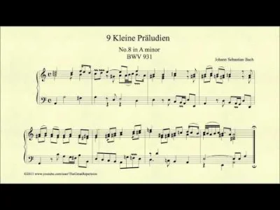 GrzegorzSkoczylas - #bachdzienpodniu
#bach
Preludium a-moll. BWV 931.