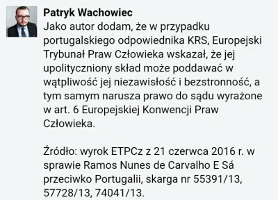 falszywyprostypasek - Dziękuję Pan ETPCz. 
Polsko szykuj się na wypłaty zadośćuczynie...
